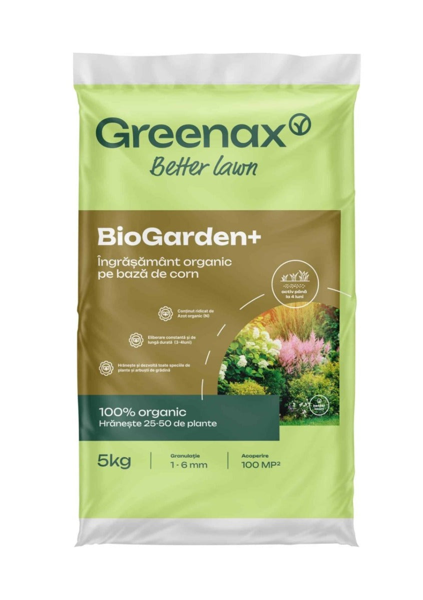 Greenax BioGarden+ Organic Fertilizer 5 kg – Natural Nitrogen for ...