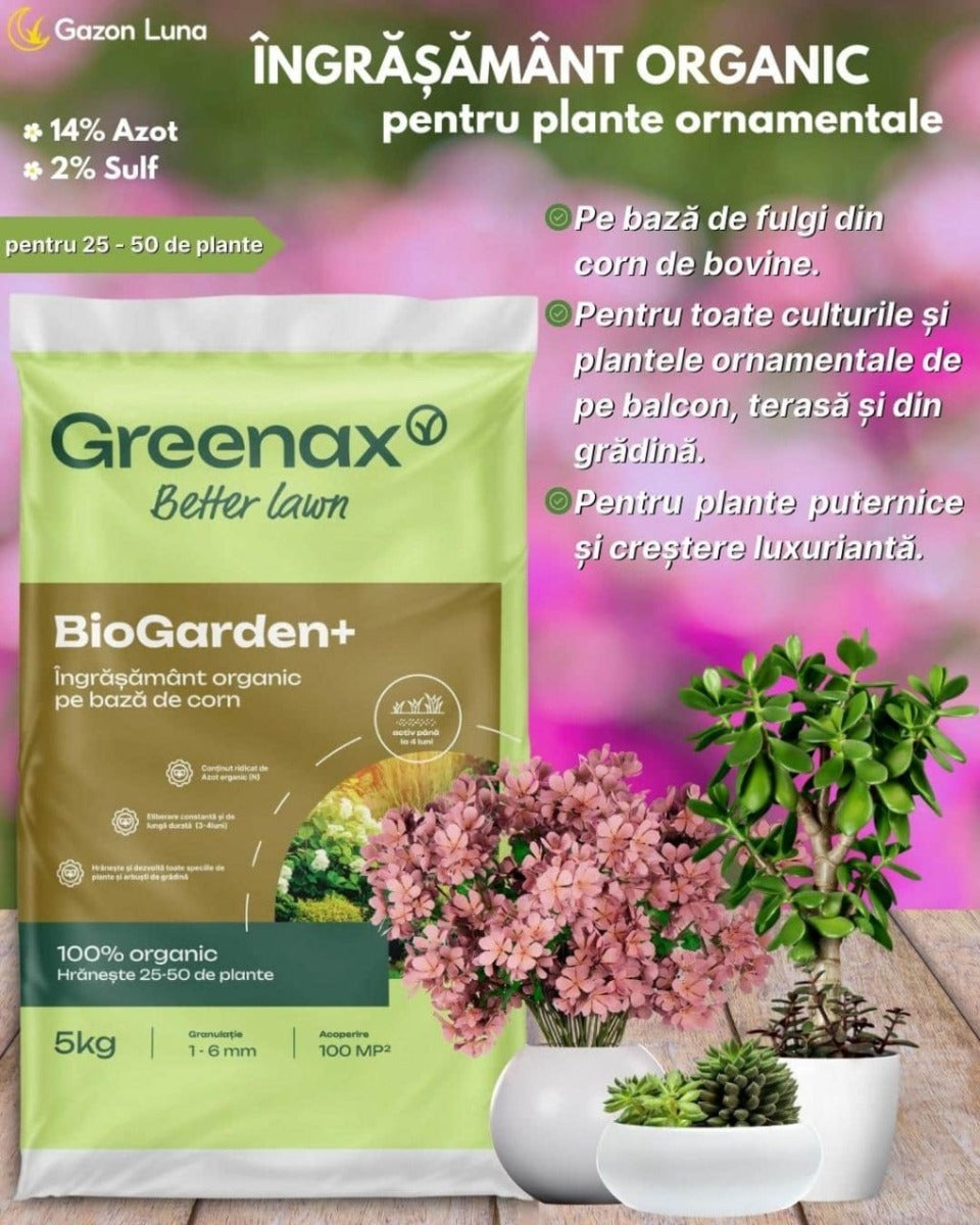 Greenax BioGarden+ Organic Fertilizer 5 kg – Natural Nitrogen for ...